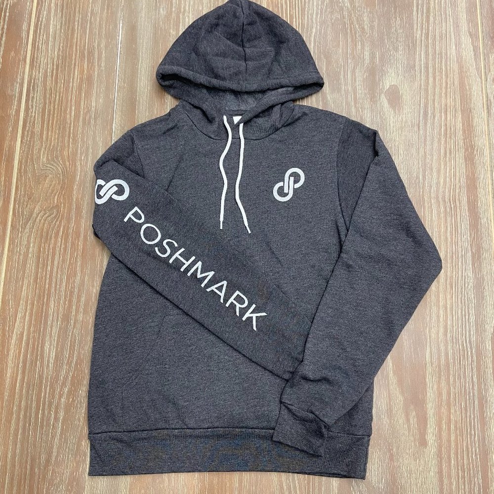 Poshmark Women’s Dark Gray Pullover Hoodie with Logo size large